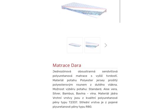 Matrace polyuretanová Dara